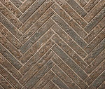 Majestic Courtyard Brown Herringbone refractory liner panels
