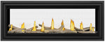 Napoleon Vector 50 See-Through – contemporary logs with black trim