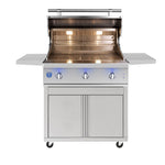Atlas freestanding grill cart, front open