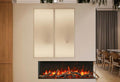 Amantii and Modern Flames electric fireplaces compared side by side