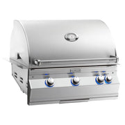 Built-in grills for outdoor kitchens from Fire Magic, AOG, and Broilmaster