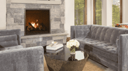 Majestic Marquis II gas fireplace in a traditional living room