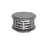 Ventis VA-C06 6 inch Class A Standard Rain Cap, 430 Stainless