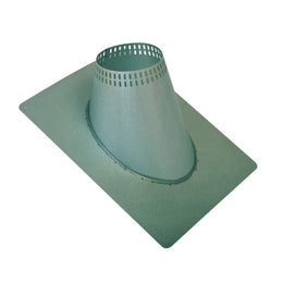Ventis VA-F0612 6 inch Class A Vented Roof Flashing, 7/12-12/12 Pitch, Galvanized
