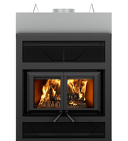 Ventis H325R wood fireplace, front view