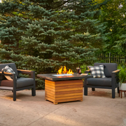 The Outdoor GreatRoom Company Darien Rectangular Gas Fire Pit Table - w/ Everblend Top