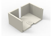 Moulded Refractory Panels For Minimalist Base And Insert