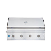 Atlas 42 inch built-in gas grill, hood closed