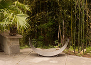 Crescent Log Rack by Fire Pit Art