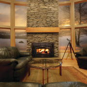 Timberwolf 'Oakdale' Cast-Iron Fireplace Insert in Majolica Brown - TI3TN-1 (EPA Certified)