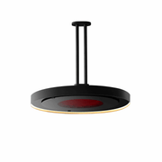 Bromic Eclipse Smart-Heat Electric Pendant Heater 2900W Black with 24 Inch Twin Pole - BH0920001-2