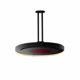 Bromic Eclipse Smart-Heat Electric Pendant Heater 2900W Black with 24 Inch Twin Pole - BH0920001-2