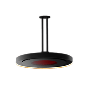 Bromic Eclipse 24 Inch Twin Ceiling Mount Pole Matte Black - BH3630012