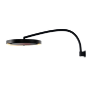 Bromic Eclipse Wall Mount Pole Matte Black Curved Design - BH3630014