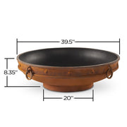 Emperor 37 Inch Wood Burning Fire Bowl by Fire Pit Art