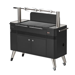 Everdure by Heston HUB Charcoal Grill with Rotisserie and Electronic Ignition