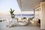 Bromic Platinum Electric Marine white heater recessed on superyacht deck