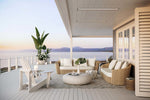 Bromic Platinum Electric Marine white heater recessed on superyacht deck