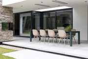 Bromic Platinum Electric white heater recessed in residential patio ceiling