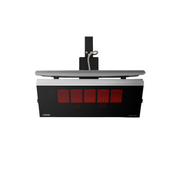 Bromic Platinum 500 Series gas heater shown with heat deflector installed