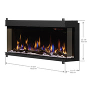 Dimplex IgniteXL Bold 60 Inch Electric Fireplace dimensions diagram