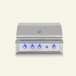 Estate 42 inch built-in gas grill, hood closed