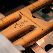 Estate grill red brass burners detail