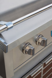 Estate grill hood handle and LED knobs
