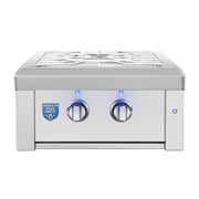 Estate Power Burner dual-ring burner open