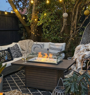 Outdoor Greatroom Brooks Rectangular Gas Fire Pit Table BRK-1224-19-K