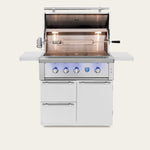 Cart for Estate 36 inch grill, hood open