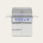 Cart for Estate 36 inch built-in grill, hood closed