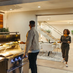 Estate freestanding grill outdoor couple lifestyle